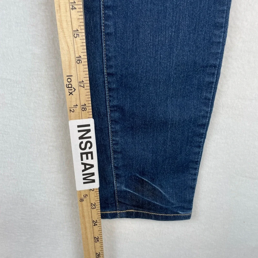 Paige Verdugo Crop Skinny Jeans‎ Zach Distressed Blue WJ787 Size 26 x 24